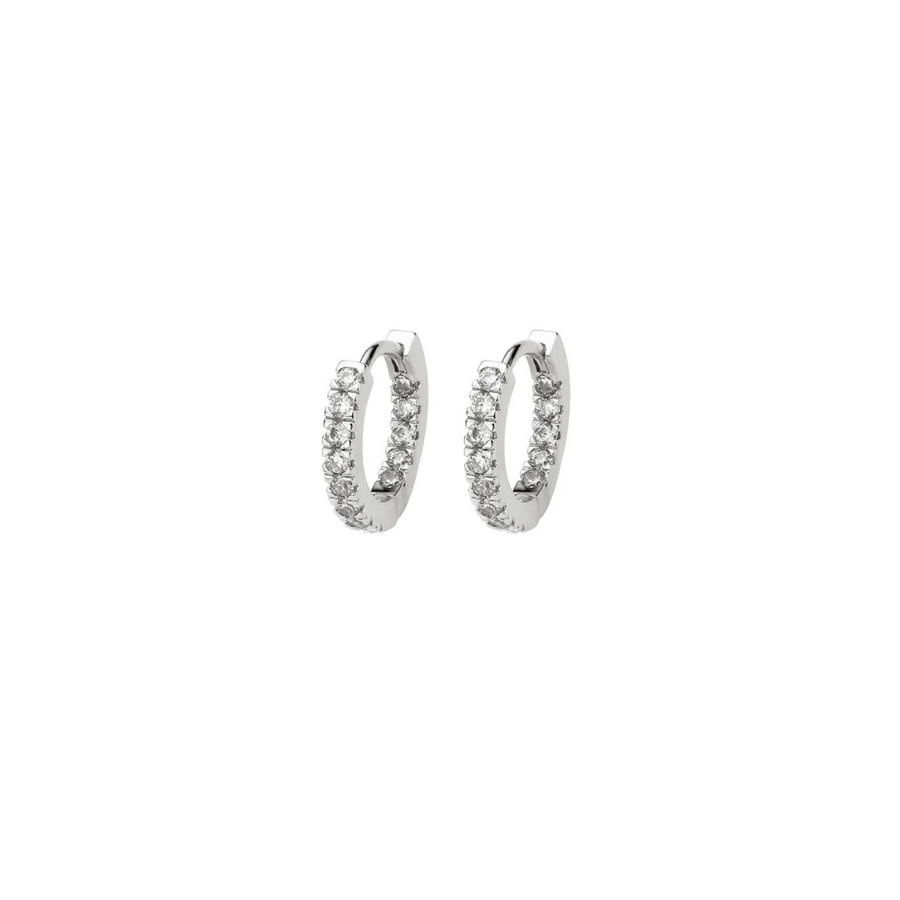 Amelia Earrings in White Gold